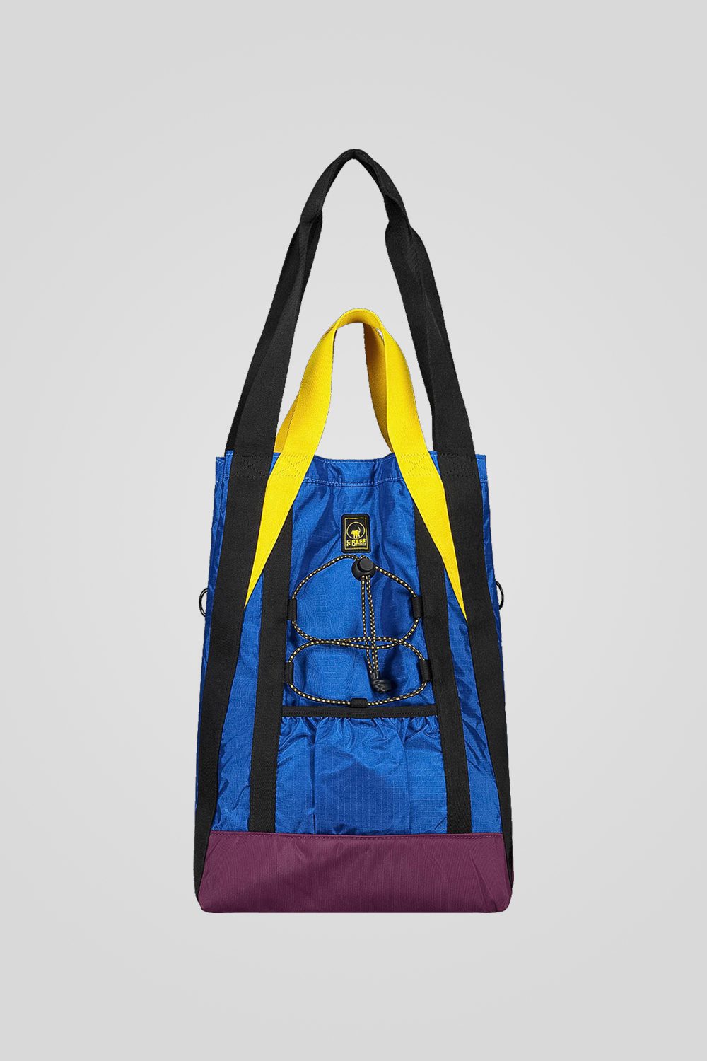 Tote bag multicolor con doppie maniglie e tasca espandibile