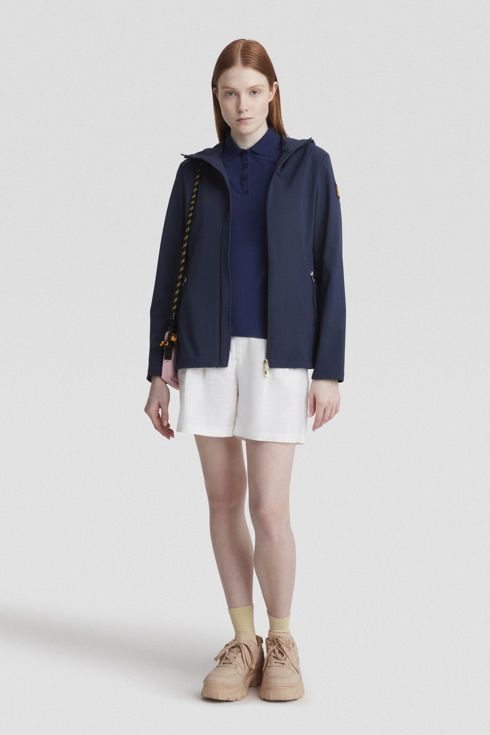 Polo in jersey stretch blu navy