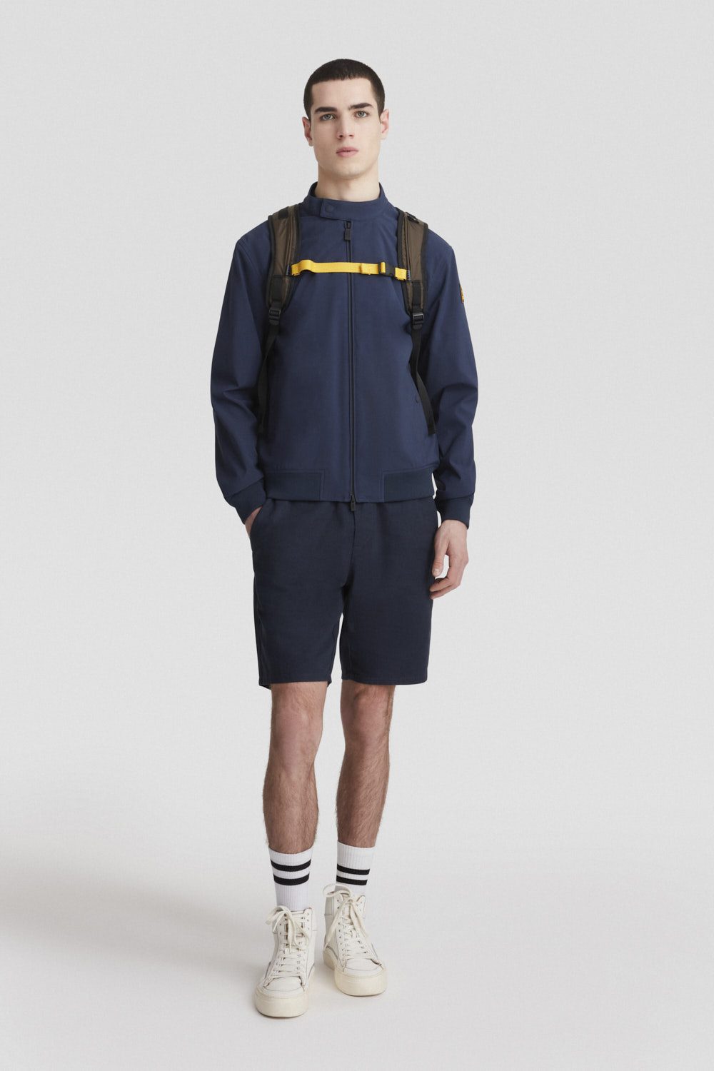 Giacca softshell blu full zip