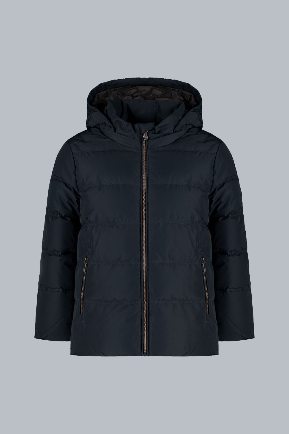 COOPER BOY- PIUMINO IMBOTTITO NERO CON CAPPUCCIO