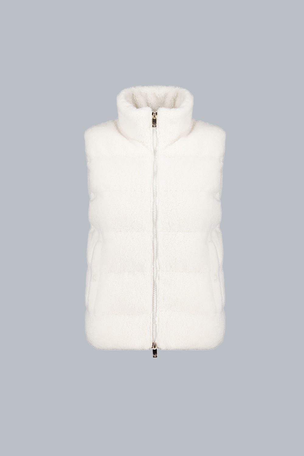 DALL – Gilet ibrido bianco in teddy