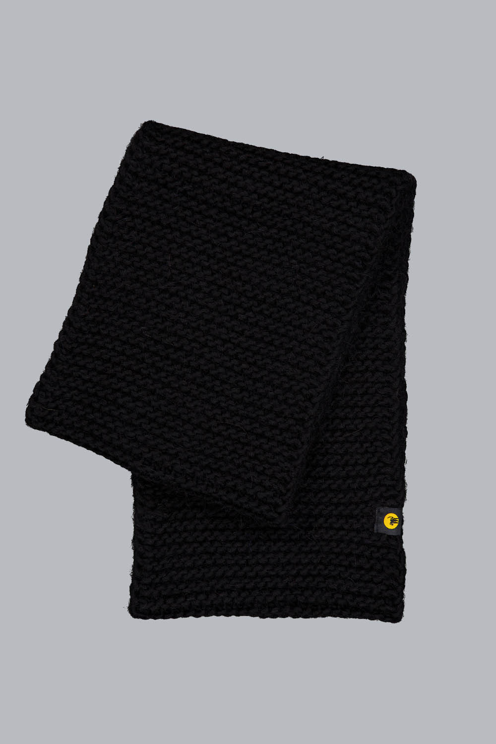 DES - SCIARPA IN MAGLIA AD ANELLO NERA