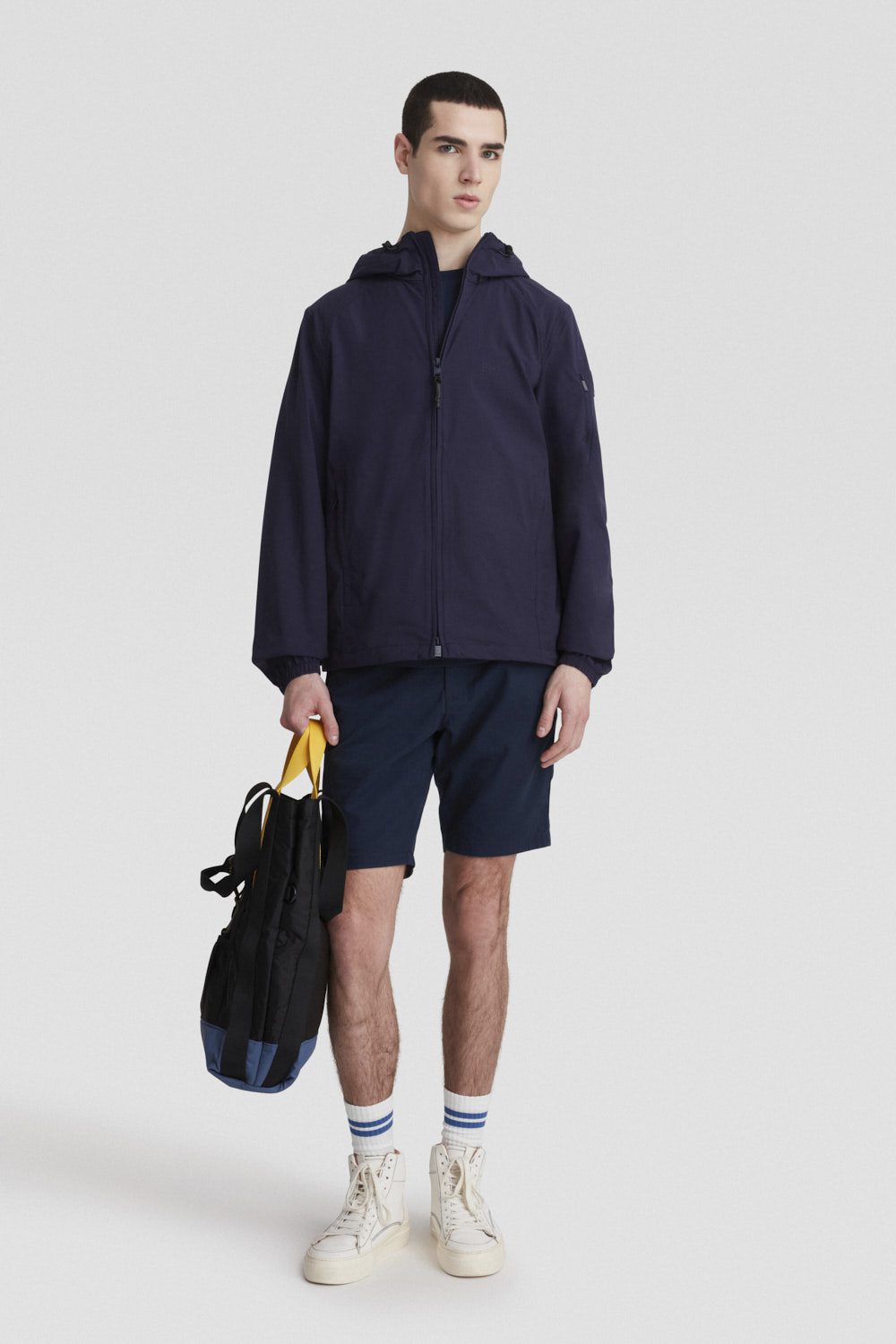 Giacca leggera antivento blu