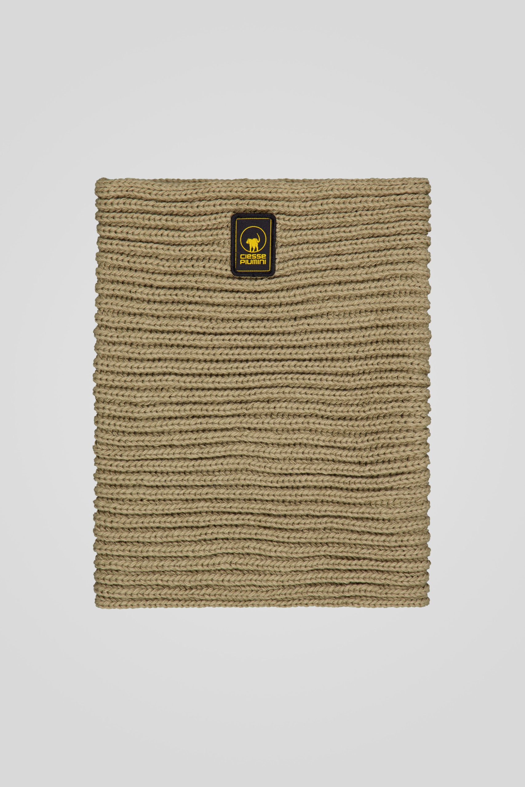 Scaldacollo beige a coste unisex