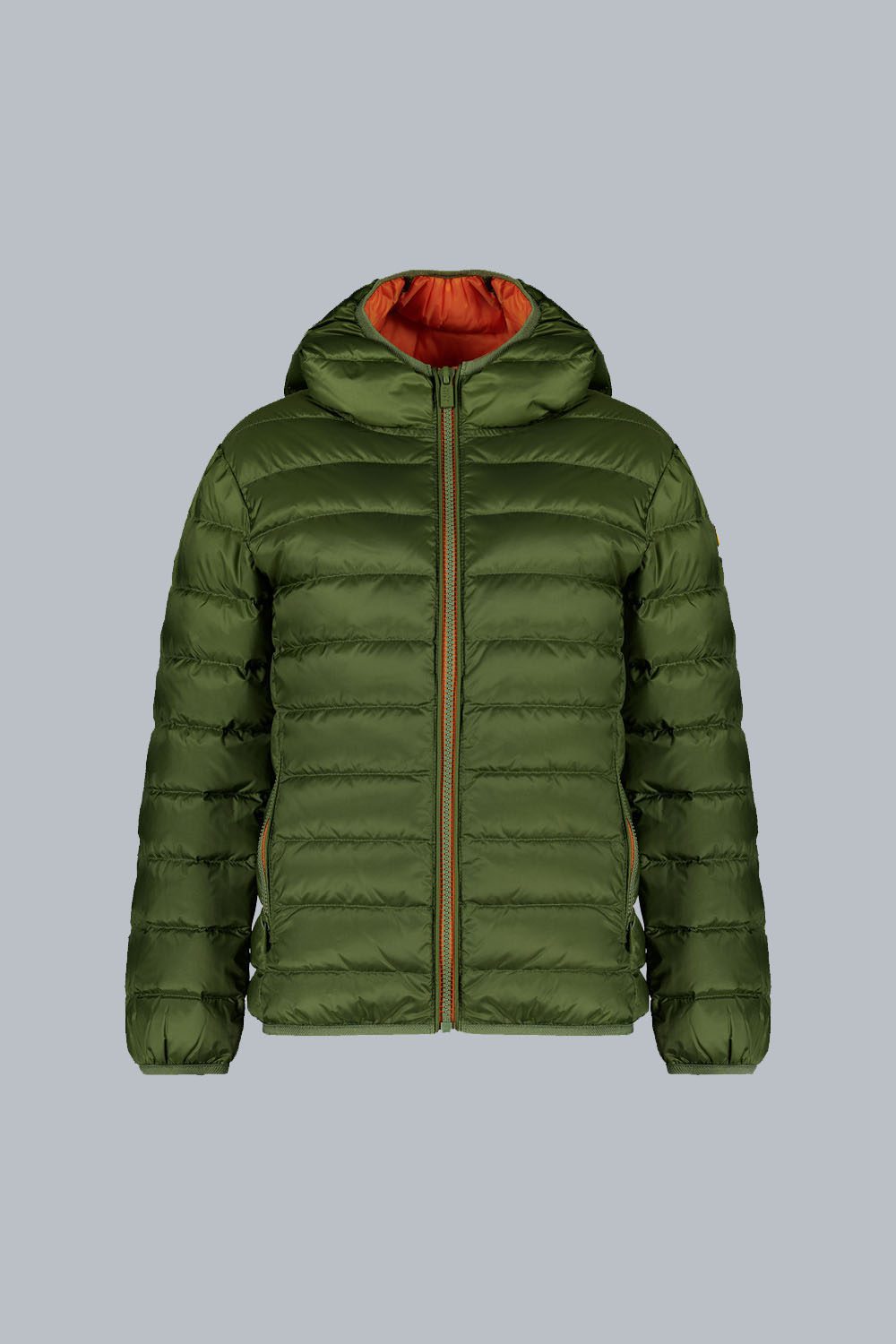 FRANKLIN BOY - Piumino verde 800 fill power con cappuccio