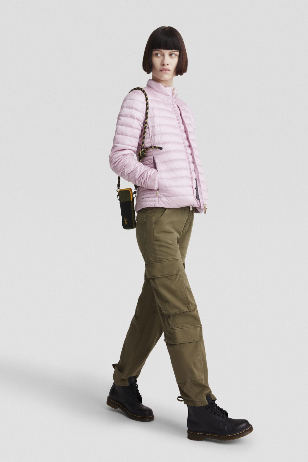 Piumino lilla leggero in vera piuma