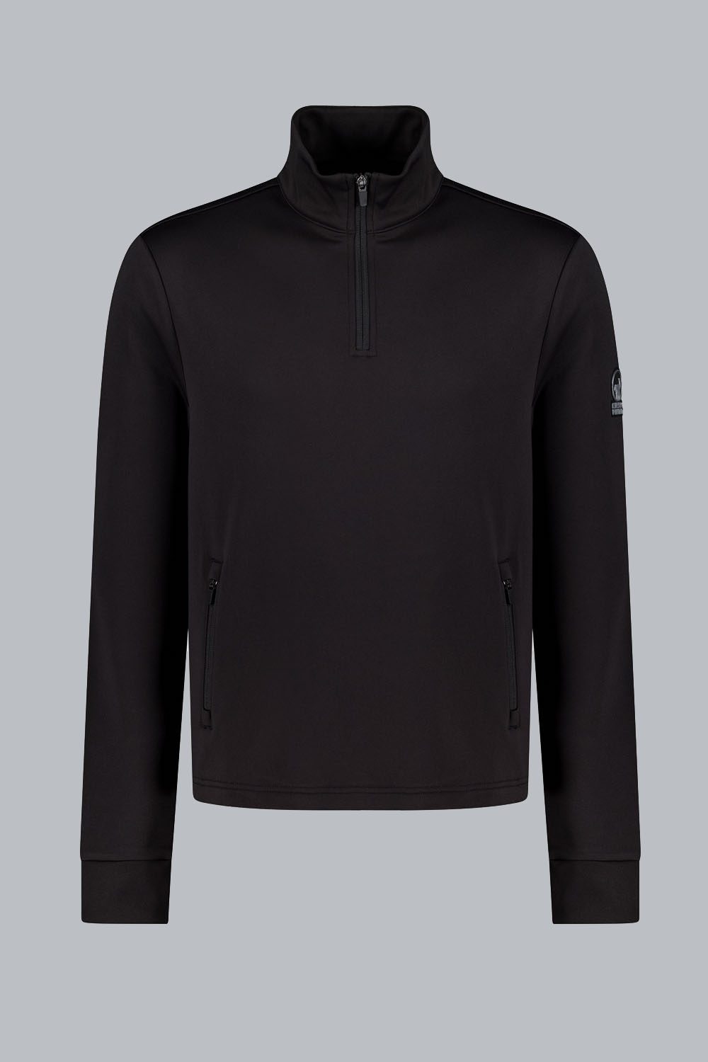 JANDRY – Midlayer nera con zip 3/4