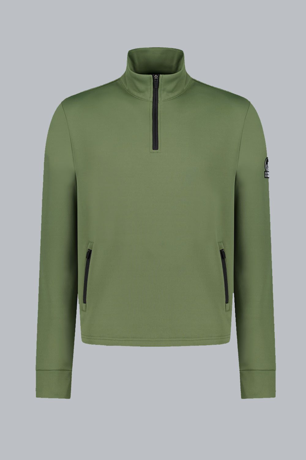 JANDRY – Midlayer verde con zip 3/4