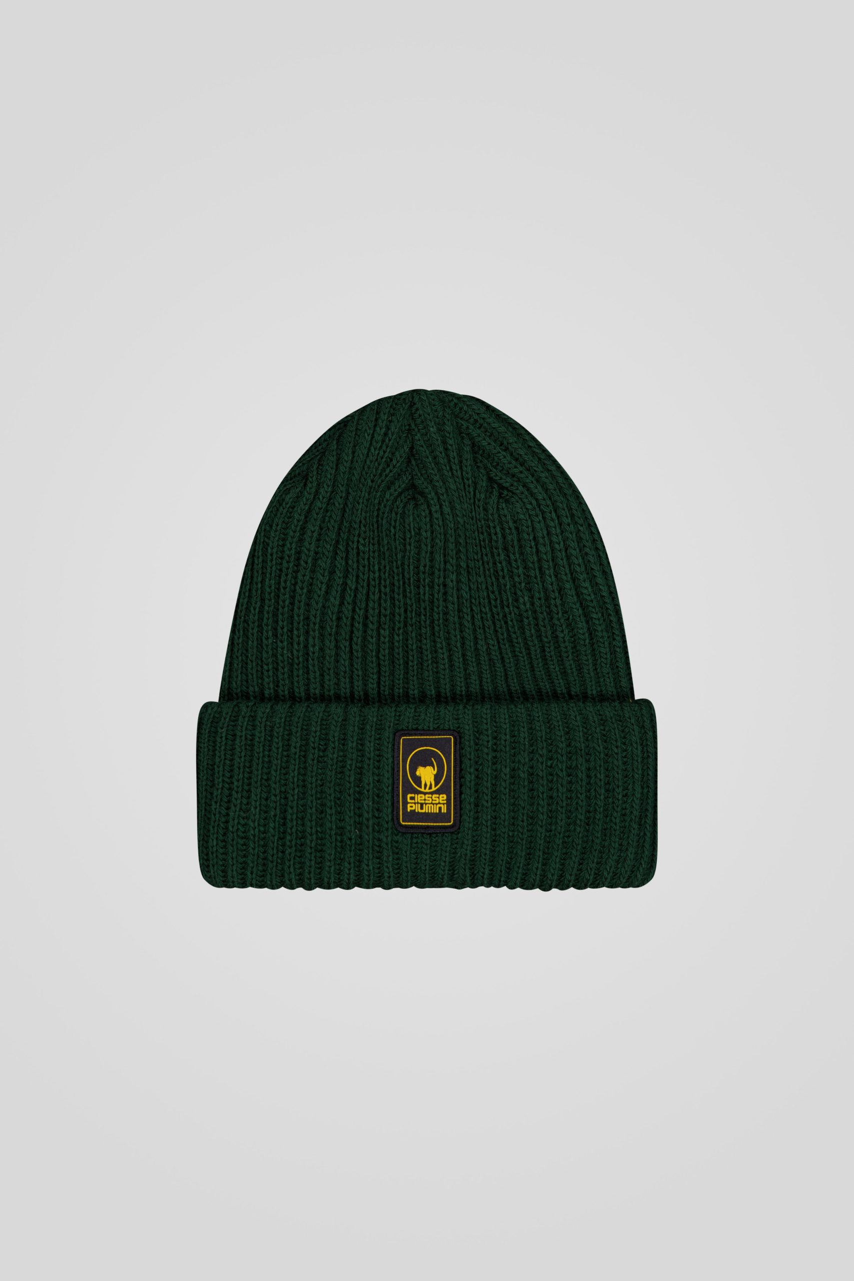 Berretto verde a coste inglesi unisex