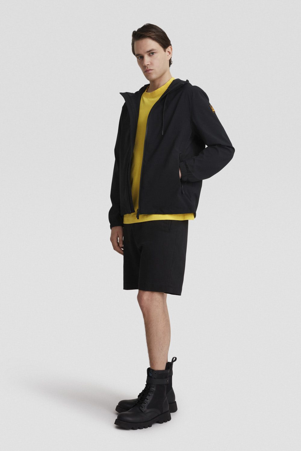 Giacca impermeabile nera