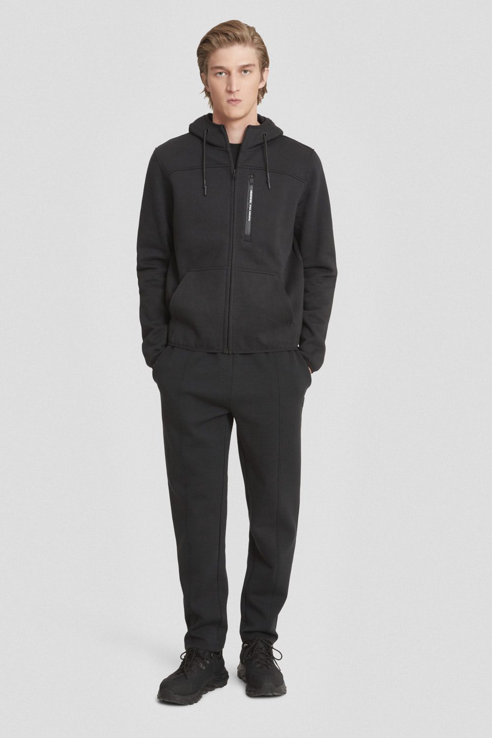 Pantaloni con coulisse neri