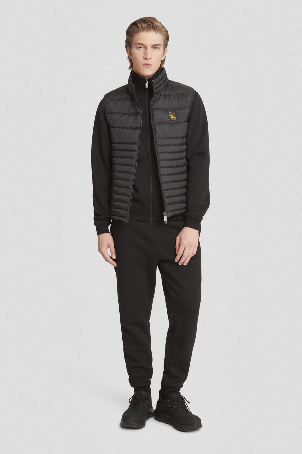 Gilet trapuntato nera