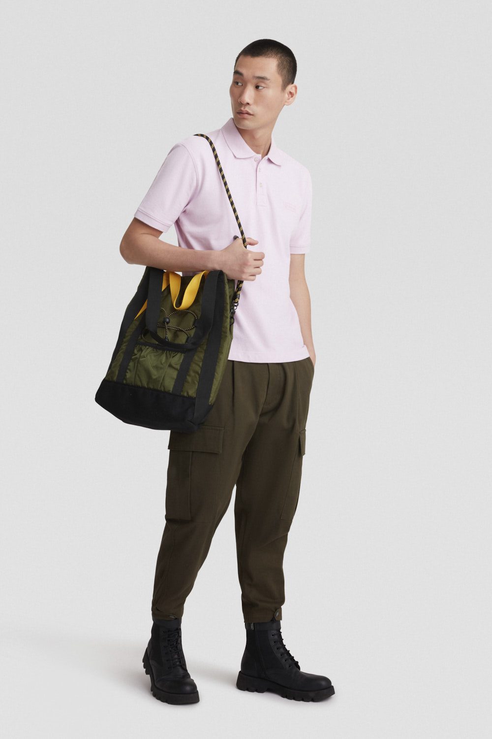 Polo in jersey stretch lilla