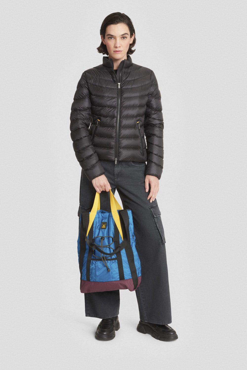 Piumino leggero nero senza cappuccio