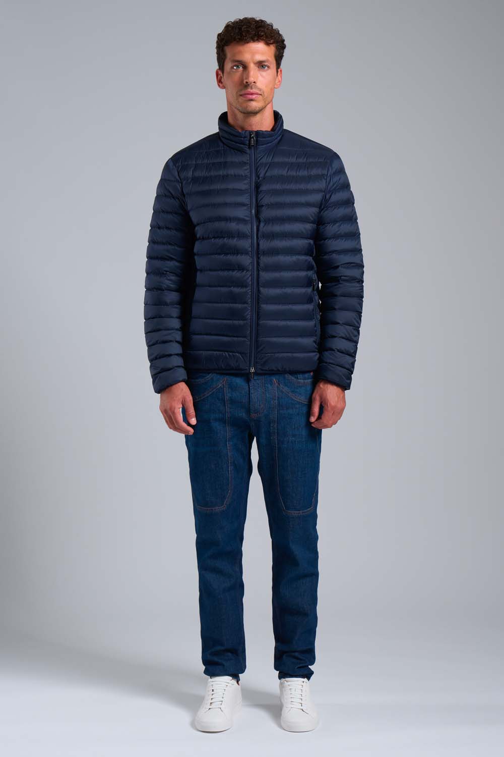 PRINCE 2.0 - Piumino 100 grammi blu in vera piuma 800 fill power