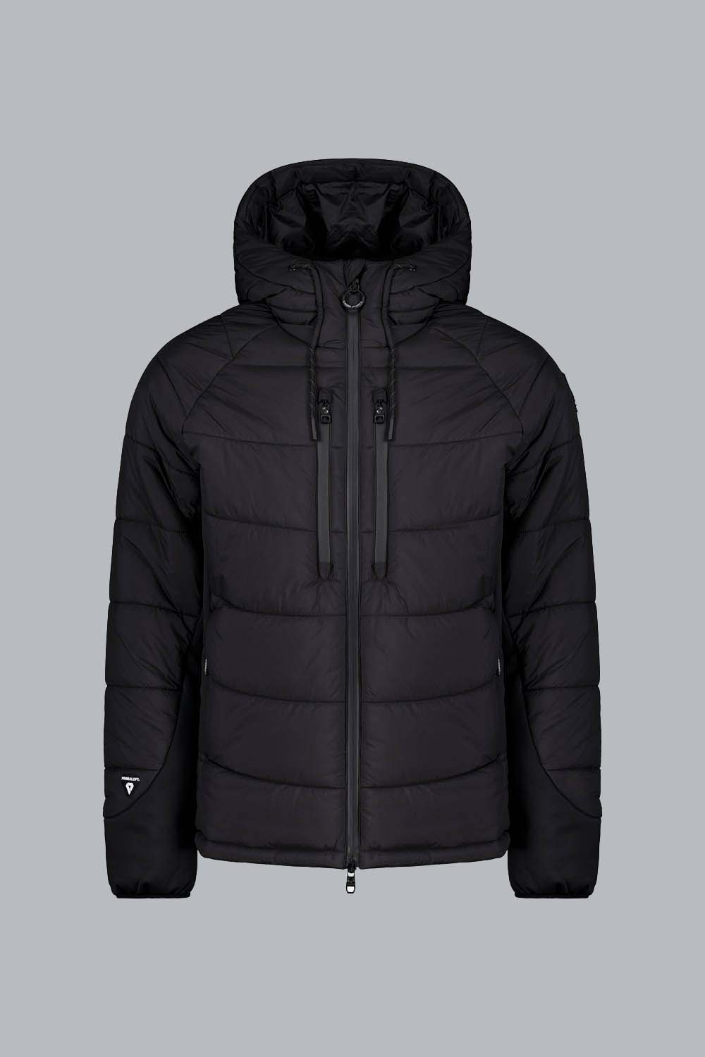 RAISER – Piumino imbottito nero con cappuccio