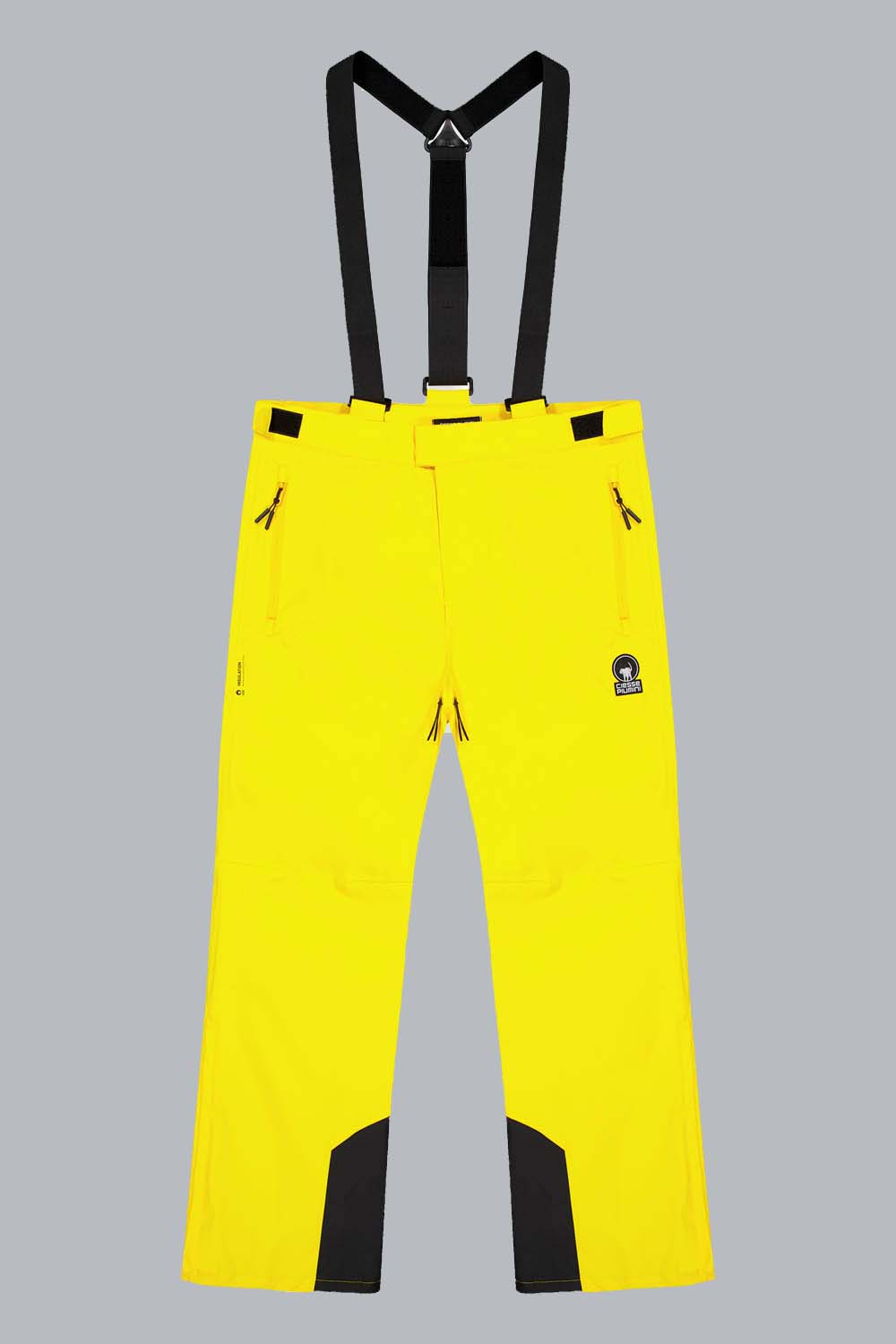 SALEI PANT - Pantaloni da sci gialli con bretelle removibili