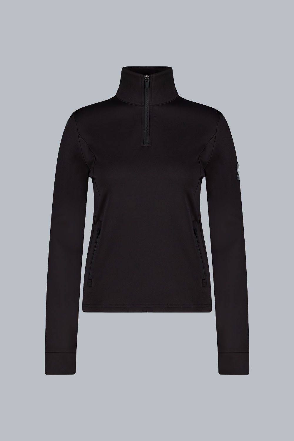 VENY - Midlayer nero con zip 3/4