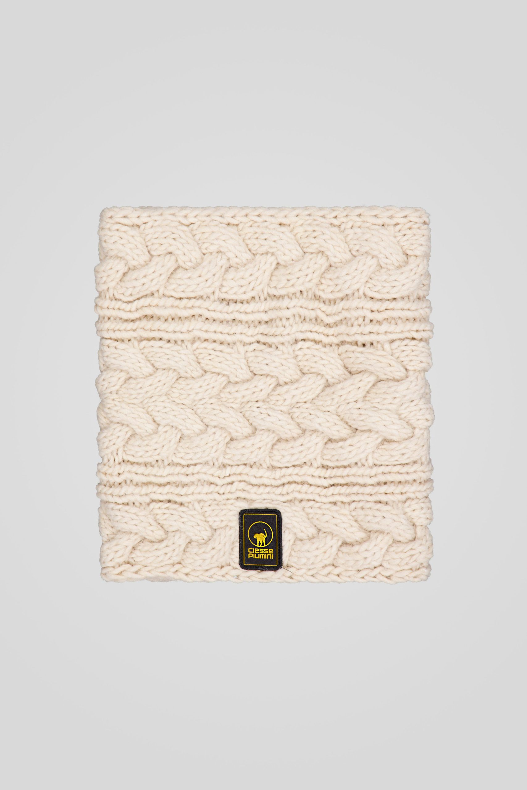 Scaldacollo beige in maglia